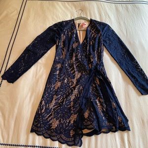 Lilly Pulitzer Women’s Tiki Wrap Romper Navy